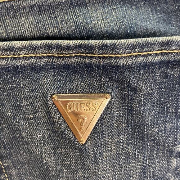 Guess Women Sarah Fit Mid Rise Distressed Ankle Skinny Jeans Size 29 - Picture 7 of 8